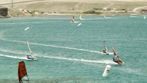 Open ocean windsurfing speed challenge