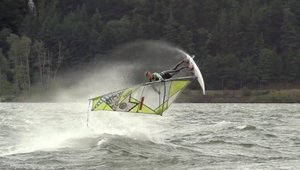 Windsurfing at Doug's Beach