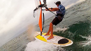Windsurfing a Naish Nalu